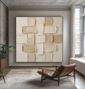 Large Interlocking Forms Canvas Art #MRA 092