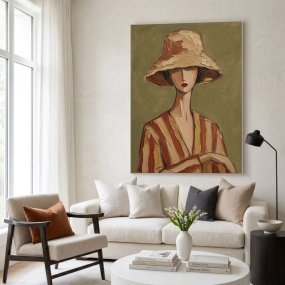 Vintage Ranch Woman Wall Art #AVG 124